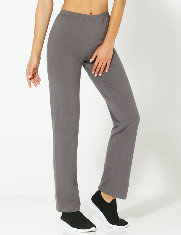 Pantalon droit en coton biologique(**) (anthracite) Pantalon droit en coton biologique(**) (anthracite)